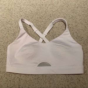 Victoria’s Secret White Sports Bra light padding size medium